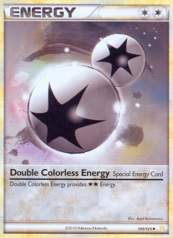 Doppel-Farblos-Energie HS-103 Uncommon Light Played Deutsch Reverse Holo
