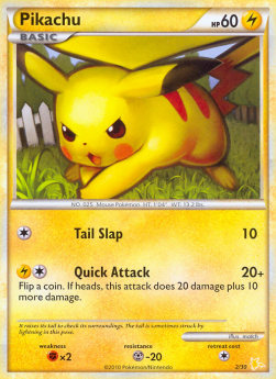 Pikachu TK4-R2 Common Light Played Französisch