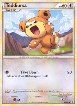 Teddiursa UL-65 Common Excellent Deutsch Reverse Holo