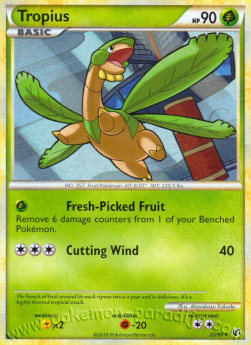 Tropius UD-22 Rare Near Mint Deutsch Reverse Holo