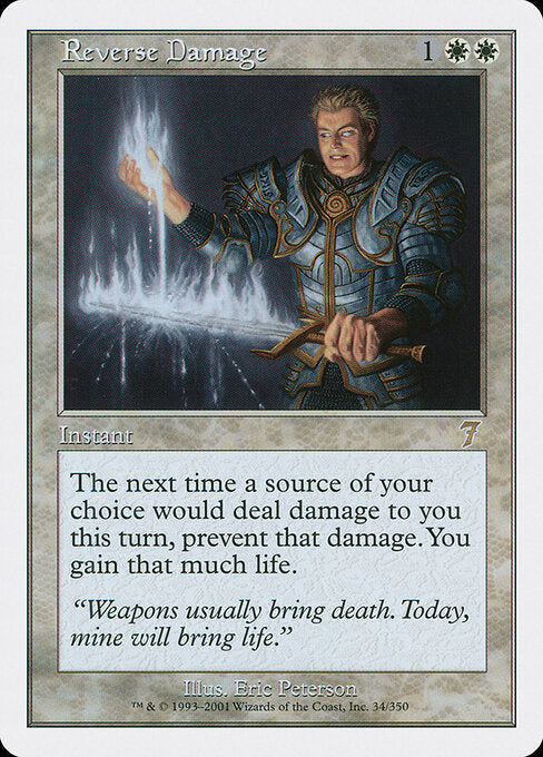 Reverse Damage 7ED-34 Rare Near Mint Englisch