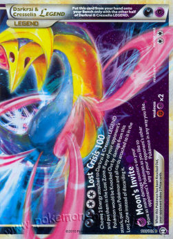 Darkrai & Cresselia LEGENDE TM-100 Ultra Rare Excellent Deutsch