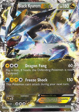 Black Kyurem EX BW-62 Promo Played Deutsch