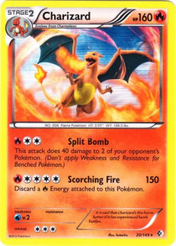 Glurak BCR-20 Holo Rare Light Played Deutsch
