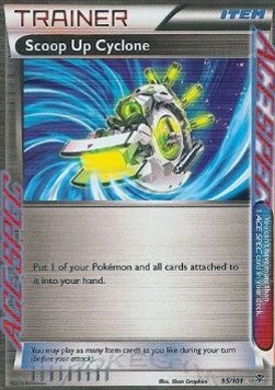 Scoop Up Cyclone PLB-95 Holo Rare Light Played Englisch