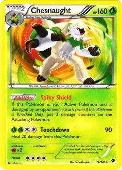 Chesnaught XY-14 Holo Rare Excellent Englisch
