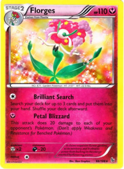 Florges FLF-66 Holo Rare Good Deutsch