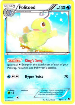 Politoed FFI-18 Rare Excellent Deutsch Reverse Holo