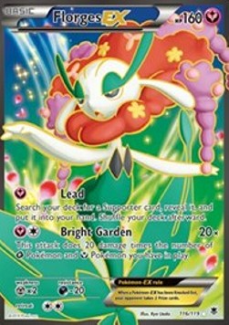 Florges EX PHF-116 Ultra Rare Light Played Deutsch