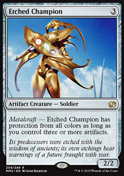 Etched Champion MM2-209 Rare Good Englisch
