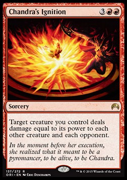 Chandra's Ignition ORI-137 Rare Good Englisch