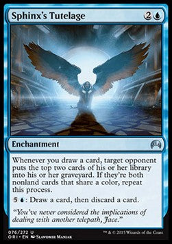 Sphinx's Tutelage ORI-76 Uncommon Excellent Englisch Foil