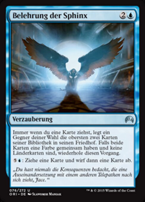 Belehrung der Sphinx ORI-76 Uncommon Good Deutsch