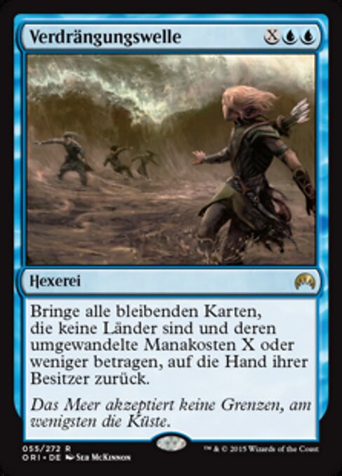 Verdrängungswelle ORI-55 Rare Excellent Deutsch Foil