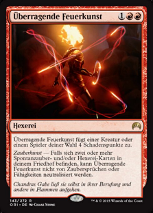 Überragende Feuerkunst ORI-143 Rare Excellent Deutsch