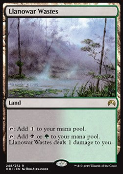 Llanowar Wastes ORI-248 Rare Good Englisch
