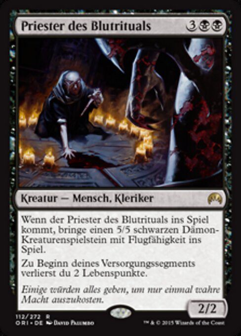 Priester des Blutrituals ORI-112 Rare Played Deutsch