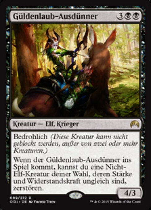 Güldenlaub-Ausdünner ORI-99 Rare Excellent Deutsch Foil