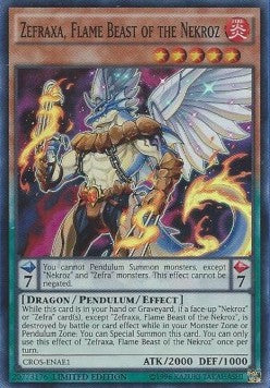 Zefraxa, Flammenungeheuer der Nekroz (V.2) CROS-AE1 Super Rare Good Deutsch