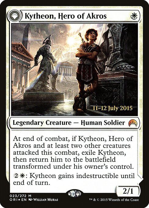 Kytheon, Held von Akros // Gideon der Kampfgestählte PORI-23 Mythic Excellent Deutsch Foil