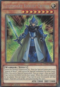 Legendärer Ritter Critias DRL2-DE002 Secret Rare Light Played Deutsch 1. Auflage