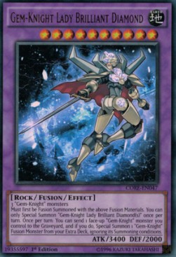 Edelstein-Ritterdame Brillanter Diamant CORE-047 Ultra Rare Excellent Deutsch 1. Auflage