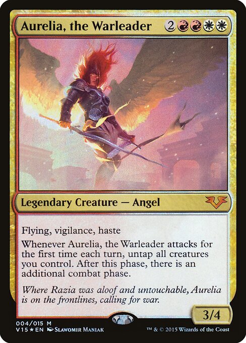 Aurelia, the Warleader V15-4 Mythic Excellent Englisch Foil