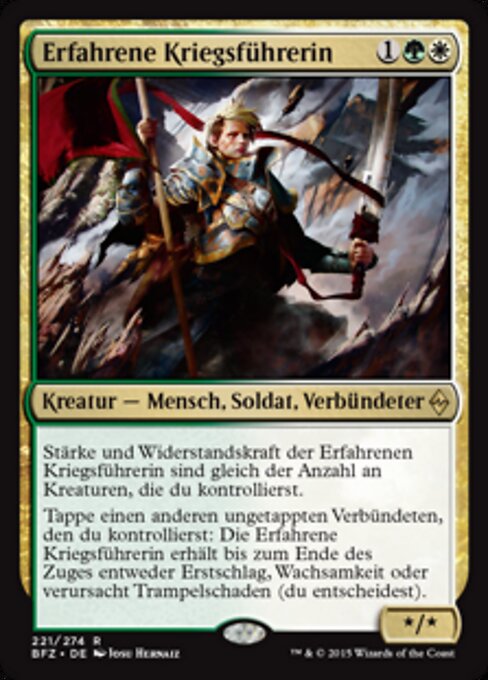 Erfahrene Kriegsführerin BFZ-221 Rare Excellent Deutsch