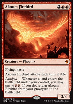 Akoum-Feuervogel BFZ-138 Mythic Deutsch