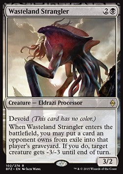Wasteland Strangler BFZ-102 Rare Excellent Englisch Foil