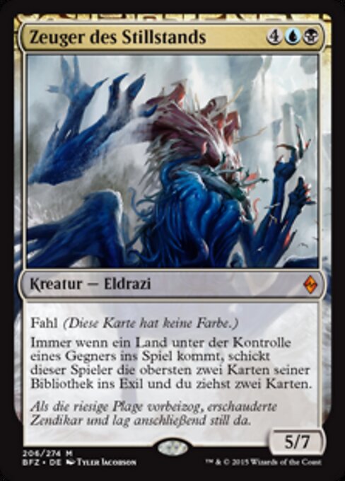 Zeuger des Stillstands BFZ-206 Mythic Good Deutsch