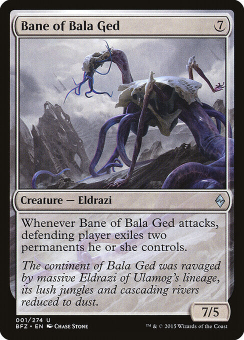 Bane of Bala Ged BFZ-1 Uncommon Excellent Englisch