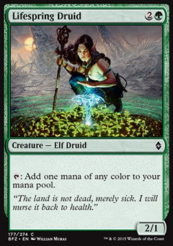 Lebensquell-Druidin BFZ-177 Common Excellent Englisch Foil