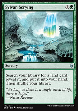 Sylvan Scrying BFZ-192 Uncommon Excellent Englisch