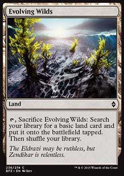 Evolving Wilds BFZ-236 Common Light Played Englisch