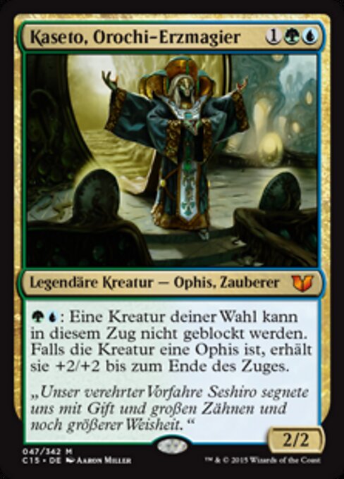 Kaseto, Orochi-Erzmagier C15-47 Mythic Good Deutsch