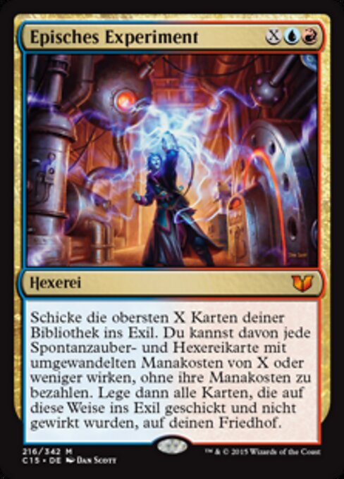 Episches Experiment C15-216 Mythic Near Mint Deutsch