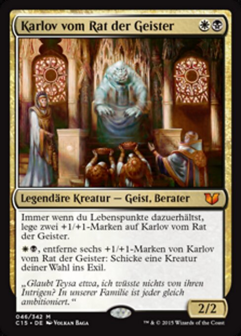 Karlov vom Rat der Geister C15-46 Mythic Excellent Deutsch