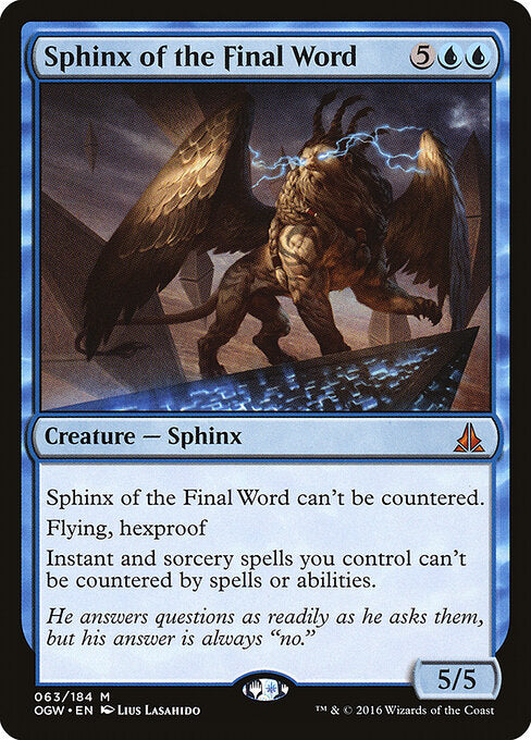 Sphinx of the Final Word OGW-63 Mythic Excellent Englisch