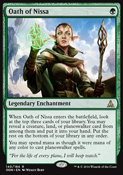 Oath of Nissa OGW-140 Rare Excellent Englisch