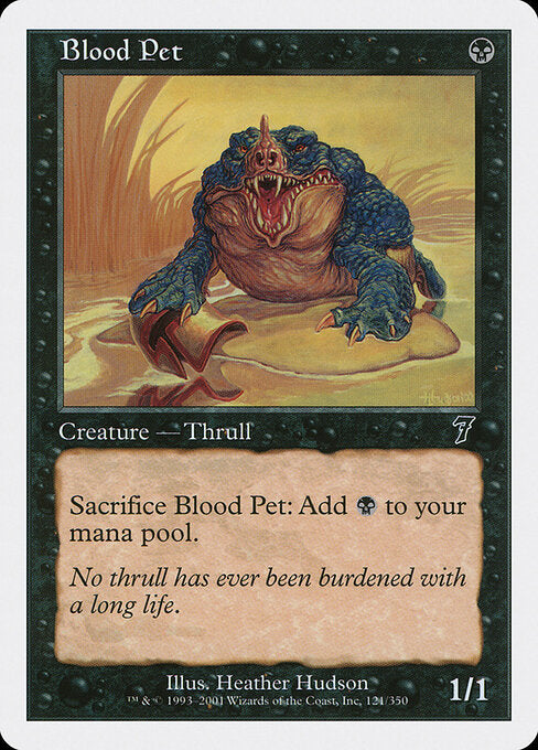 Blood Pet 7ED-121 Common Excellent Englisch