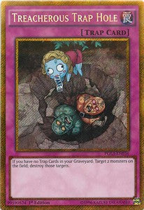 Heimtückische Fallgrube PGL3-036 Gold Secret Rare Excellent Deutsch 1. Auflage