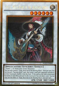 Virgil, Rockstar des Brennenden Abgrunds PGL3-061 Gold Rare Excellent Deutsch 1. Auflage