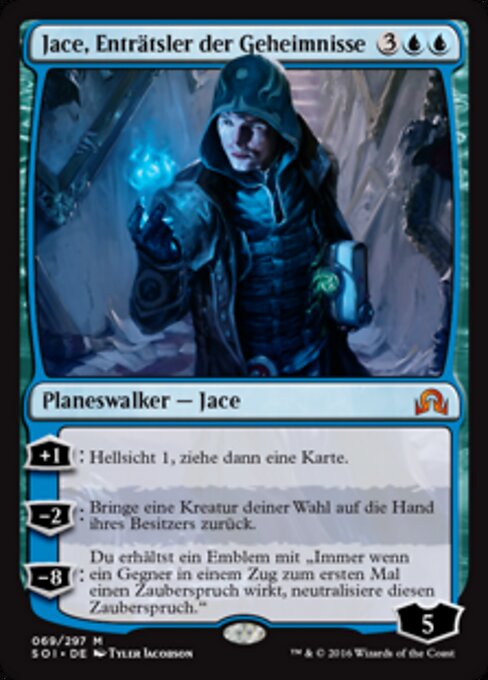 Jace, Enträtsler der Geheimnisse SOI-69 Mythic Light Played Deutsch