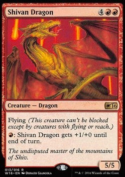 Shivan Dragon W16-13 Rare Excellent Englisch