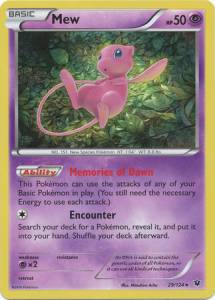 Mew FCO-29 Holo Rare Excellent Deutsch Reverse Holo
