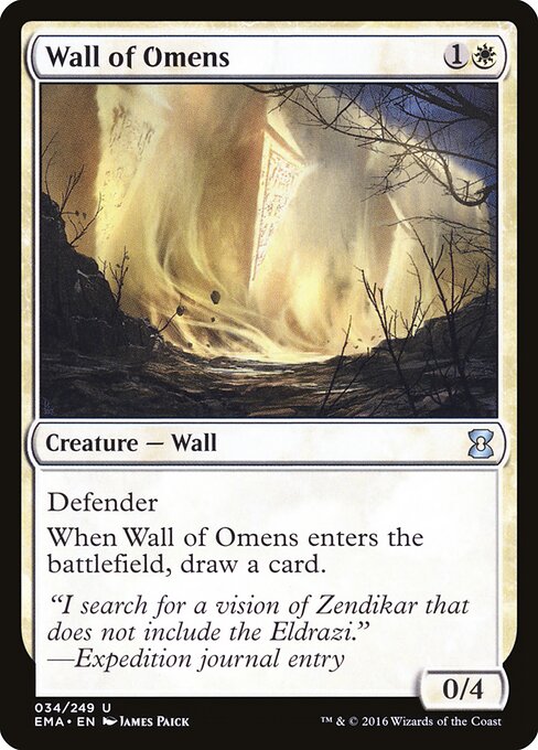 Wall of Omens EMA-34 Uncommon Excellent Englisch