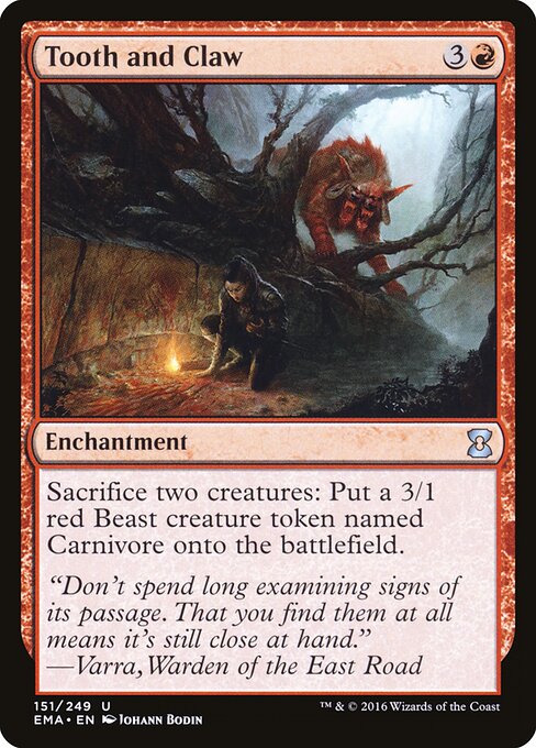 Tooth and Claw EMA-151 Uncommon Excellent Englisch
