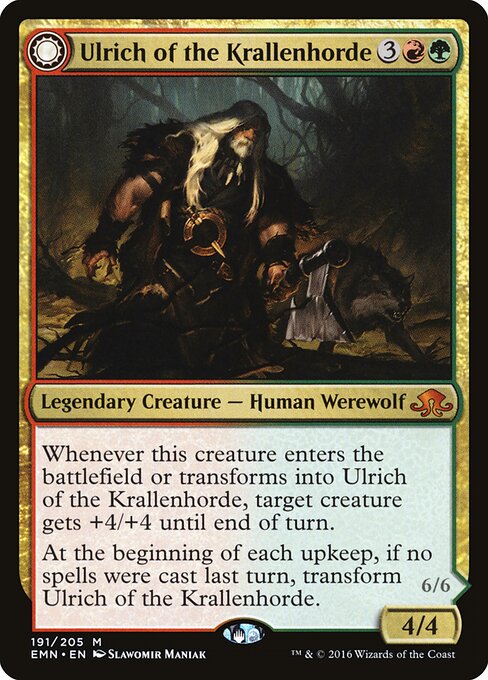 Ulrich von der Krallenhorde / Ulrich, unangefochtenes Alphatier EMN-191 Mythic Excellent Englisch