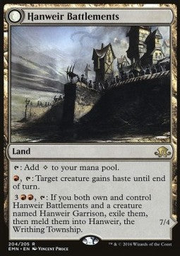 Hanweir Battlements / Hanweir, the Writhing Township EMN-204 Rare Excellent Englisch